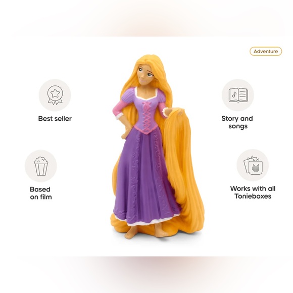 Tonies Disney Tangled Toniebox Audio Rapunzel Tangled Princess Character Only - Picture 2 of 9